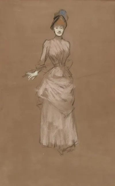Woman In A Pink Dress
