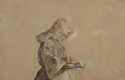 Woman In A Sunbonnet