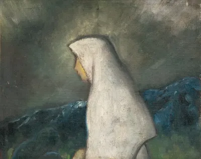 Woman In A White Shawl