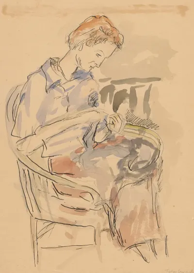 Woman In An Armchair Magdalena Mankowska Potworowska
