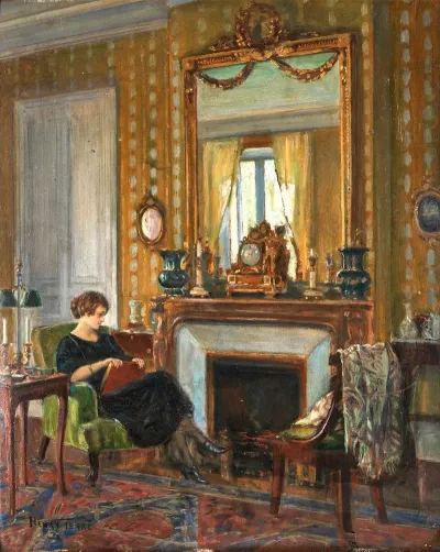 Woman In An Elegant Interior