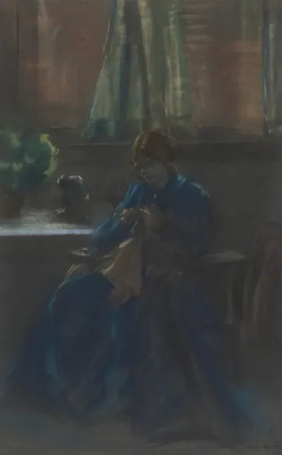 Woman In Blue 4