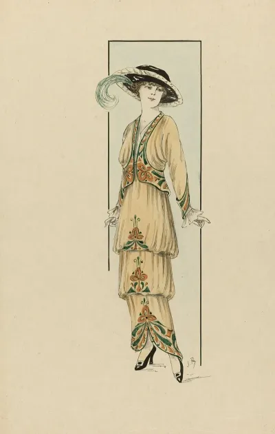 Woman In Brown Dress
