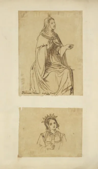 Woman In Cape And Cowl Florence Mccc Woman Wearing Head Piece