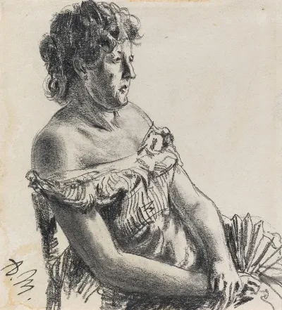 Woman In Court Dress