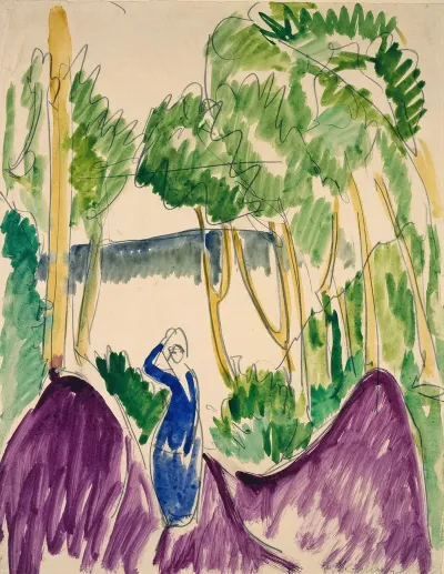 Woman In Dunes On Fehmarn