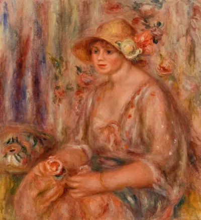 Woman In Muslin Dress Femme En Robe De Mousseline