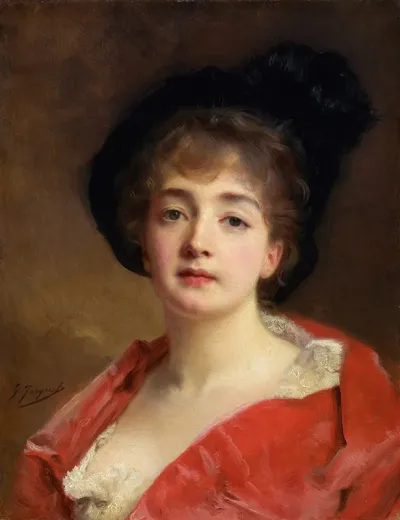 Woman In Red