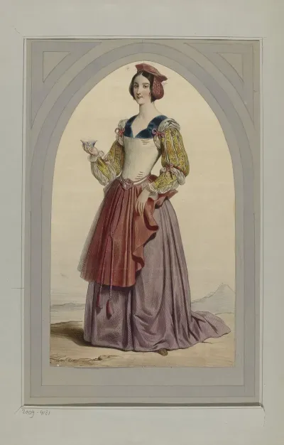 Woman In Renaissance Costume