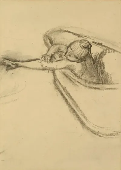 Woman In The Bath Drying Her Arm