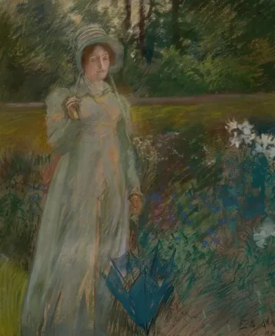 Woman In The Garden 2