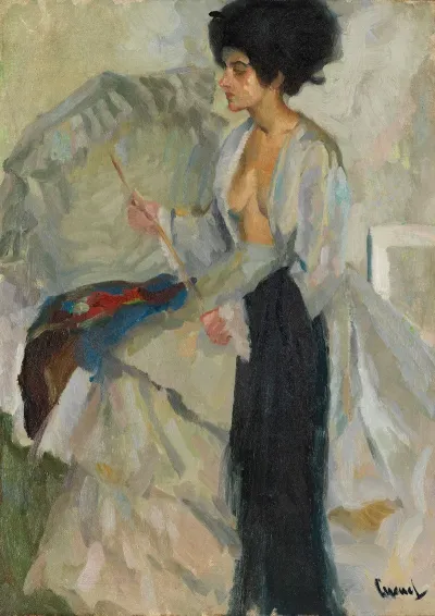Woman In The Studio