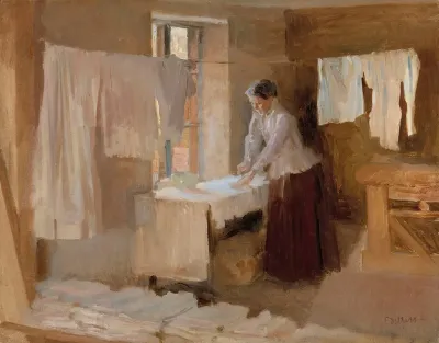 Woman Ironing Study For The Washerwomen