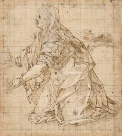 Woman Kneeling Facing Left