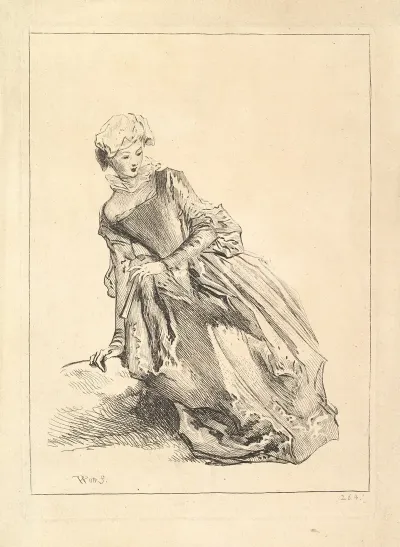 Woman Leaning To Left
