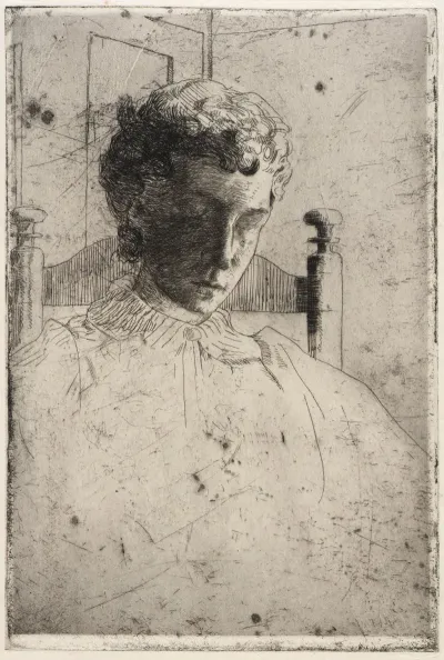 Woman Looking Down