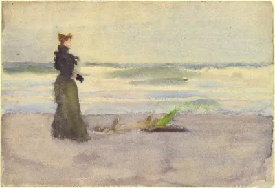 Woman On Beach