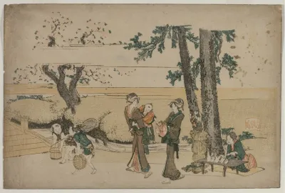 Woman Passing A Roadside Shop Near Oji