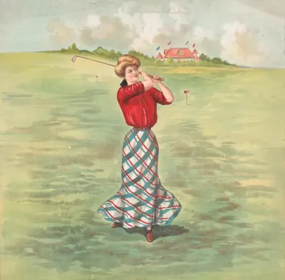 Woman Playing Golf