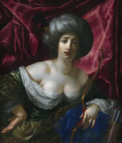 Woman Portrayed As The Goddess Diana
