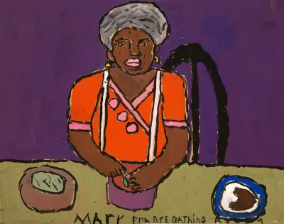 Woman Preparing Supper