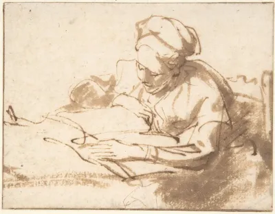 Woman Reading 8