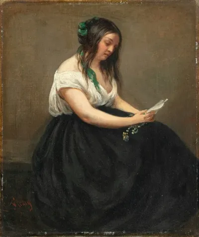 Woman Reading A Letter 3
