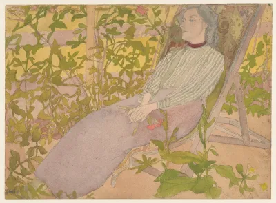 Woman Resting On A Deck Chair
