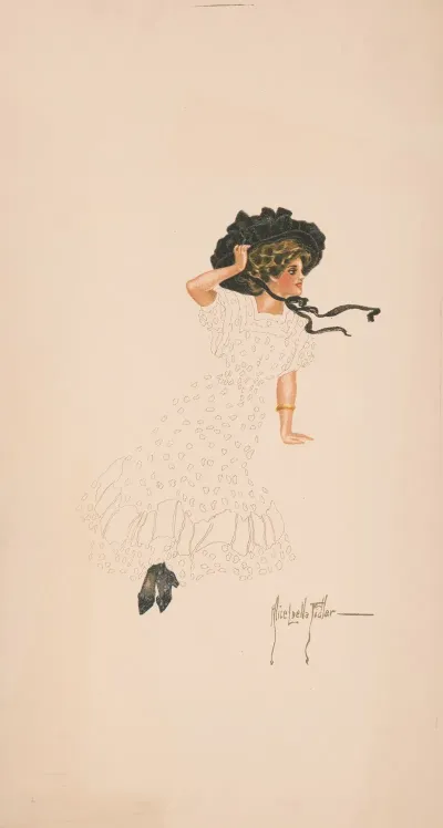 Woman Seated Holding Onto Hat And Crossing Ankles 2