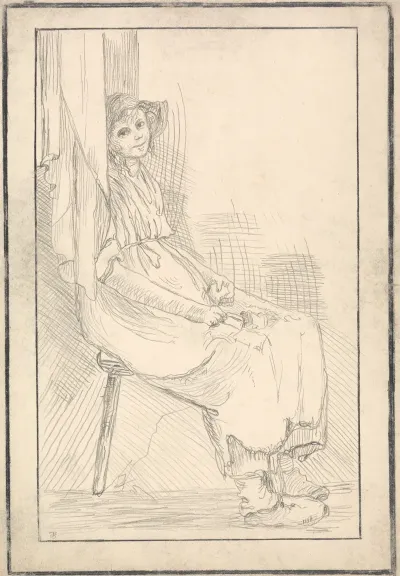 Woman Seated On A Chair