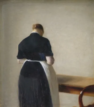 Woman Seen From The Back