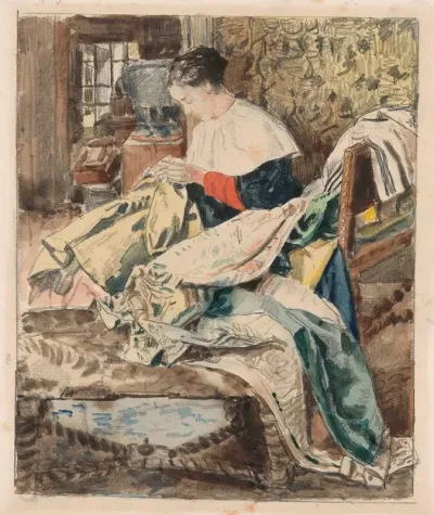 Woman Sewing 5