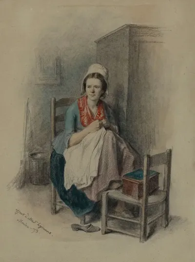 Woman Sewing 6