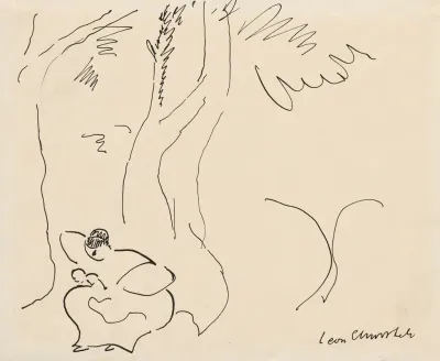 Woman Sitting Under A Tree