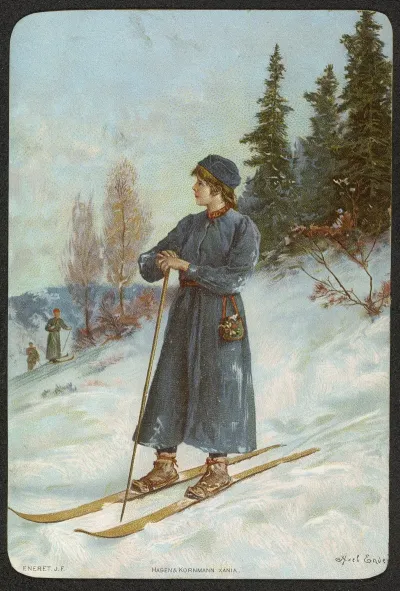 Woman Skiing 2