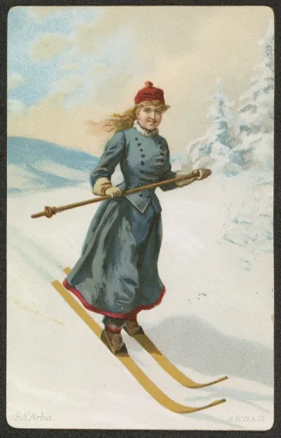 Woman Skiing 3