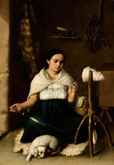 Woman Spinning Hilandera