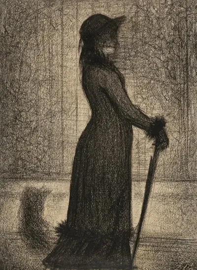 Woman Strolling Une Elegante