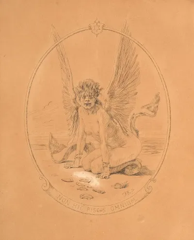 Woman Winged Fish Or Rare Fish