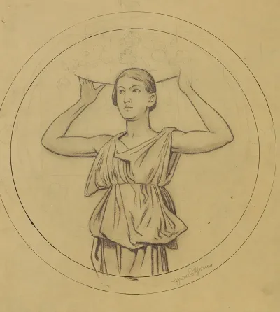 Woman With A Basket On Her Head