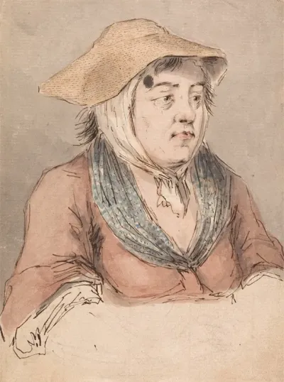 Woman With A Blue Smock