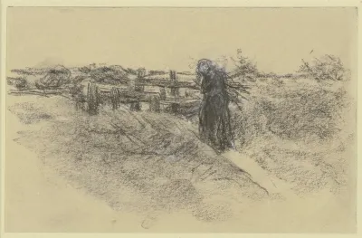 Woman With A Bundle Of Brushwood