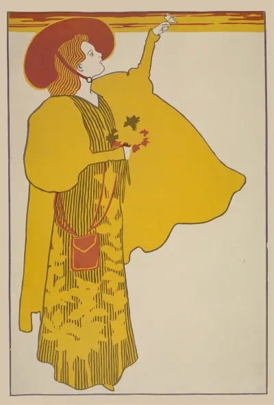 Woman With A Butterfly On Her Finger