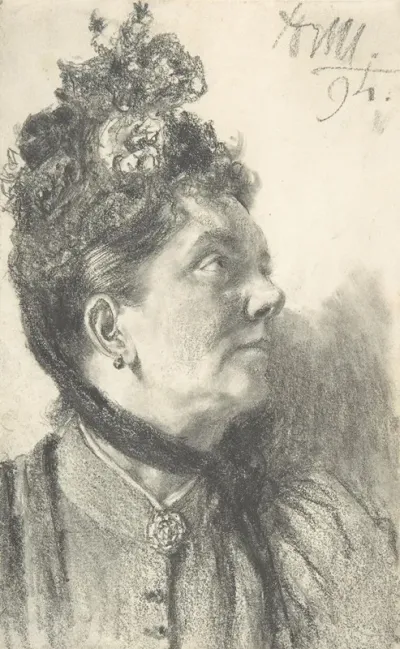 Woman With A Crushed Velvet Hat