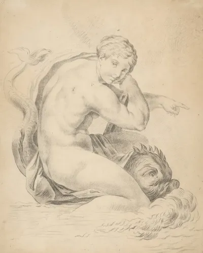 Woman With A Dolphin 2