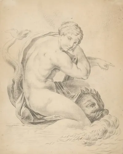 Woman With A Dolphin