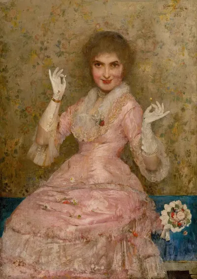 Woman With A Flower