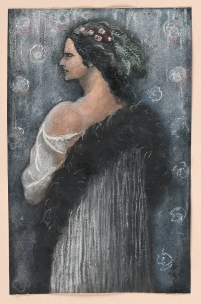 Woman With A Fur Shawl