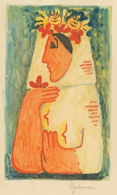 Woman With A Garland