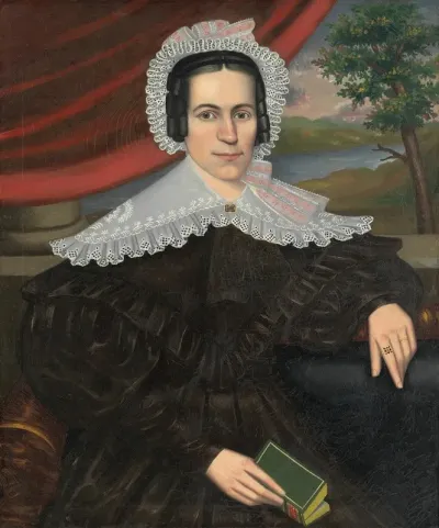 Woman With A Green Book Louisa Gallond Cook